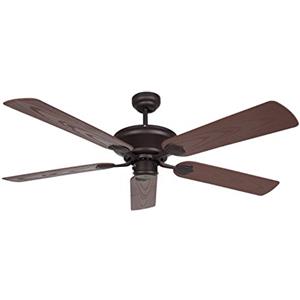 Orbegozo CP 74132 - Ventilatore da soffitto per esterni senza luce, 5 pale, diametro 132 cm, potenza 60 W, 3 velocità, nero