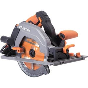 Evolution Power Tools R185CCSX-Li Sega circolare a batteria compatibile con i binari 18v Li-Ion Include lama multimateriale TCT, taglia legno, metallo, plastica, batteria non inclusa, 185 mm