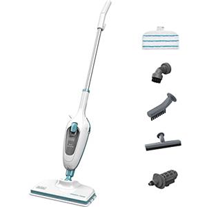 BLACK+DECKER, LAVAPAVIMENTI A VAPORE STEAM-MOP™ - Potenza 1300 w - Capacità 380 ml - Testa lavapavimenti snodabile . FSMH13E5-QS