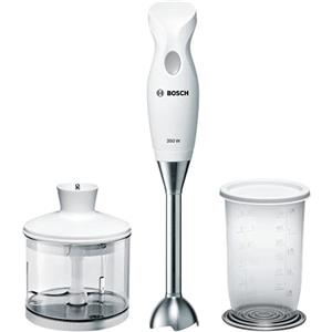 Bosch MSM6B500 Frullatore a immersione, 350W, Lama in acciaio inox, Impugnatura ergonomica, Facile da usare e pulire, Tritatutto incluso, Bicchiere graduato incluso, Grigio