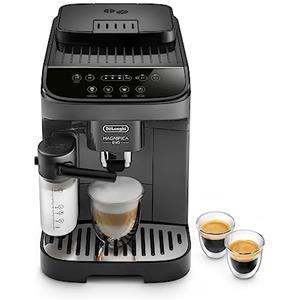 De'Longhi Magnifica Evo ECAM292.52.GB Macchina Automatica per Caffè in Chicchi, Macinacaffè Integrato, Pannello Comandi ad Icone, LatteCrema System con Caraffa Montalatte Automatica, 1450W, Nera