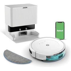 iRobot Roomba Combo 2 Essential con Stazione di Svuotamento Automatico, Robot Aspirapolvere Lavapavimenti, Sistema di Pulizia a 4 Stadi e 4 Livelli di Aspirazione, Controllabile tramite App, Bianco