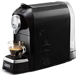 Bialetti Super, Macchina Caffè Espresso, Funziona esclusivamente con Capsule Bialetti, Nero