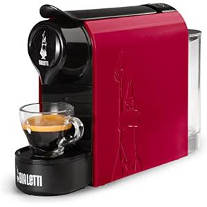 Bialetti Gioia, Macchina Caffè Espresso, Funziona esclusivamente con Capsule Bialetti, Rosso