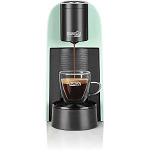 Caffitaly System, Macchina Caffè Volta S35 per Capsule Originali Caffitaly, Compatta, Veloce e Silenziosa, Sistema Multibevanda, Dosaggio Automatico, Accensione Rapida, Autospegnimento, 42kWa, Verde