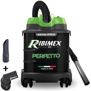 Ribimex Aspiracenere Elettrico Perfetto, Silenzioso, con Filtro HEPA Lavabile, Funzione Soffiante, Bidone da 20 L, Potenza 1200 W, Ideale per Aspirare Ceneri Fredde da Stufe e Camini - PRCEN020