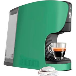 Bialetti Dama, Macchina Espresso a Cialde ESE 100% compostabili, Plastica Riciclata, Verde