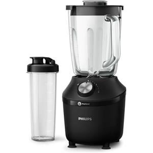 Versuni Philips Frullatore per Frullati e Smoothie - 600W, Caraffa da 2L, App di Ricette, 2 Velocità + Pulse, Lama ProBlend, Tritaghiaccio (HR2291/41)