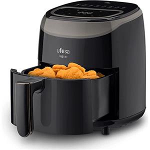 Ufesa Jaguar Friggitrice Aria Digitale Senza Olio da 3,5 L, 8 programmi preinstallati, 1200 W, Timer, Temperatura da 80ºC a 200ºC, Senza BPA ne PFOA, Cestello e vassoio antiaderenti