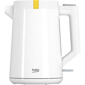 BEKO WKM4215W Bollitore Elettrico Capacità 1.7 L, 2200W, Spia LED, Bianco, Rotazione 360°, 18x25.5x22.5 cm