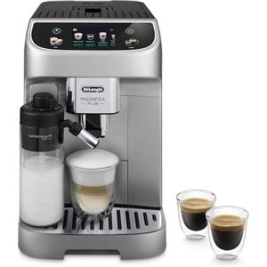 De'Longhi Magnifica Plus ECAM322.70.SB Modello 2024 Macchina Automatica per Caffè in Chicchi, Caraffa Montalatte Automatica LatteCrema, 18 Bevande, Pannello di controllo touch con Display a Colori