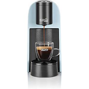 Caffitaly System, Macchina Caffè Volta S35 per Capsule Originali Caffitaly, Compatta, Veloce e Silenziosa, Sistema Multibevanda, Dosaggio Automatico, Accensione Rapida, Autospegnimento, 42kWa, Celeste