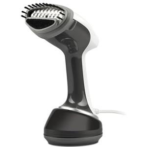 Girmi ST92 Ferro da Stiro Verticale a Vapore da viaggio, Stiratrice,1700 W, Piastra INOX, Capacità 360cc, Funzione Auto-spegnimento, Pronto in 40 sec, Accessori inclusi, Bianco/Grigio