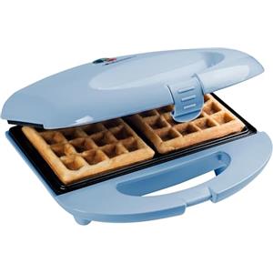 Bestron ASW401B Macchine per Waffle, Metallo Plastica, Blu