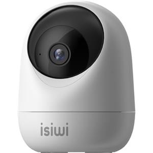 Isiwi Orb Telecamera IP WiFi interno sorveglianza domestica,HD 1080P, Visualizzazione panoramica, Rilevazione di movimenti e suoni anomali, Audio bidirezionale, Baby Monitor con Visione Notturna