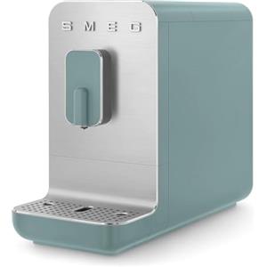 Smeg, Macchina da Caffè Espresso Automatica BCC01EGMEU, Macinacaffè Integrato, Sistema Thermoblock, Serbatoio Acqua 1,4 L, Cassetto Raccogligocce Rimovibile, Dimensioni Compatte, 1350W, Verde Smeraldo