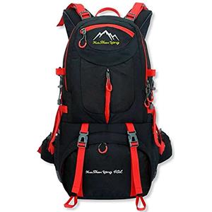 OcioDual Zaino da Trekking 40 Litri Nero GF80761 Multifunzionale Resistente all'Acqua Viaggio Escursione Hikking Montagna