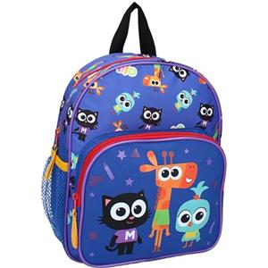 Vadobag MILO il gattino con amici LOFTY e LARK - Zainetto per bambini | Scuola | Asilo - Colore Blu - dimensioni 29x23x8cm