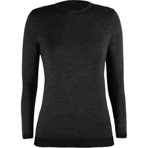 CALZITALY Maglia Termica Unisex, Maglietta Lana Merino Manica Lunga, Intimo Termico Uomo e Donna, Sci, Escursionismo, Trekking | Made in Italy (L-XL, Nero)