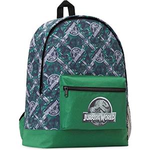 Jurassic World Zaino Bambino - Zaino Scuola Elementare Dinosauri(Verde/Grigio)