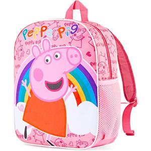 Peppa Pig Zainetto Bambina Zainetto Asilo Bambina Zaino Scuola Elementare Zaino Bambina per Scuola Materna Gita Viaggi Regalo Bambine Accessori Scuola