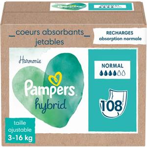 Pampers - Harmony, confezione da 108 topping assorbenti usa e getta, normali - 1 pezzo