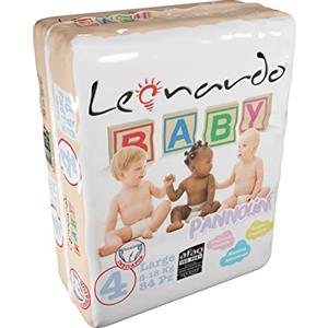 Leonardo Baby - pannolini taglia 3 ( 4-9 kg ) 172 pz - totale comfort - massima assorbenza - protezione completa - con indicatore esterno - extra soffice e assorbente