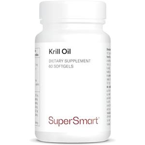 Supersmart Olio di Krill - Favorisce la normale pressione sanguigna - Naturalmente ricco di Omega 3 (EPA e DHA), antiossidanti e fosfolipidi - Supersmart