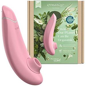 Womanizer Premium ECO Succhia-Clitoride per Donna - 100% Vegano - Succhiatore Clitorideo con 12 intensità - Stimolatore Vibratore Clitoride con Smart Silence - Sex Toy ricaricabile