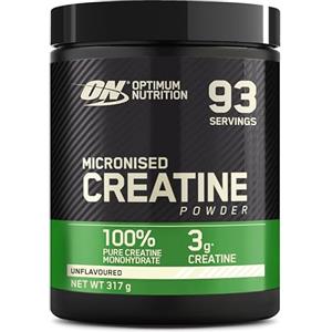 Optimum Nutrition Micronised Creatine Powder, Creatina Monoidrato Micronizzata in Polvere Pura al 100% per Migliorare le Prestazioni e la Potenza Muscolare, Non Aromatizzato, 634 g