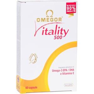 Omegor Omega-3 Olio di pesce (60 capsule) - Integratore Omega 3 IFOS 5 Stelle - Omega3 in Forma Trigliceride con 500mg di EPA e DHA per Capsula ‒ Privo di Metalli Pesanti e Senza Retrogusto