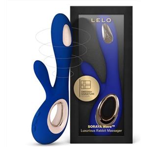 LELO SORAYA Wave Vibratore rabbit lussuoso con tecnologia WaveMotion, Sex toy per stimolazione interna ed esterna, Sex toys a doppia azione, Vibratori donna, Midnight Blue