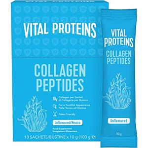 Vital Proteins Collagen Peptides integratore alimentare a base di collagene, inodore e insapore, Collagene in Bustine per Pelle Capelli Unghie - 10 g per Porzione (Confezione da 10 bustine)