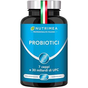 Plastimea Probiotici Fermenti Lattici con Vitamina D | 30 Miliardi di UFC | Flora Intestinale e Intima | Lactobacillus e Bifidobacterium | 60 Capsule | Nutrimea