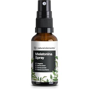 natural elements Melatonina spray al gusto neutro - 0,5 mg di melatonina per dose giornaliera - con vitamine B1 e B6 - 30 ml, vegana, prodotta in Germania