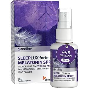 Sensilab Melatonina spray SleepLux Forte(50 ml) | 1 mg di naturale melatonina per dormire con vitamina B6 | Gusto menta | A base di erbe e vegano | 380 spruzzi | Da Sensilab