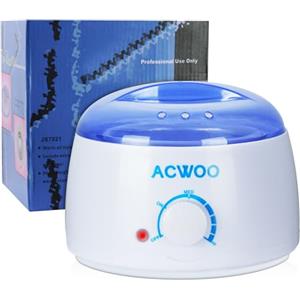 ACWOO Scaldacera Professionale, Scaldacera Depilazione con Vaso Interno Rimovibile, Ceretta Brasiliana Scalda Cera per Tutti I Tipi di Cera, Controllo Della Temperatura Regolabile