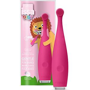 FOREO ISSA Baby - Spazzolino da denti sonico morbido per neonati da 0 a 4 anni, colore: Rosa Leone