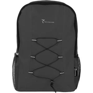 TECHMADE Zaino sport style Zaino unisex - zaino da viaggio - zaino porta pc - zaino lavoro - zaino sportivo - dimensione 29x15x43 cm (NERO)