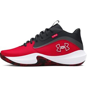 Under Armour UA Lockdown 7, Scarpa da Basket Unisex-Adulto, Red/Black/Red, 41 EU