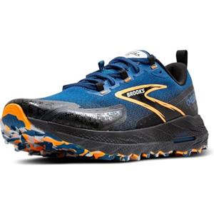 Brooks Cascadia 18, Sneaker Uomo, Blue Sapphire Black Orange, 42.5 EU