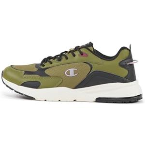 Champion Ramp Up Ripstop Low, Sneakers Uomo, Verde Oliva/Nero/Bordeaux (GS521), 42.5 EU