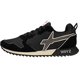w6yz Jet-M.-Sneakers in Tessuto Tecnico e Suede, Nero 43