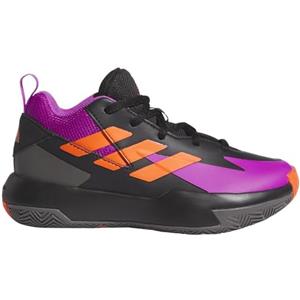 adidas Cross Em Up Select Mid Trainers Kids, Scarpe da Basket Unisex-Adulto, Core Black/Purple Burst/Impact Orange, 32 EU