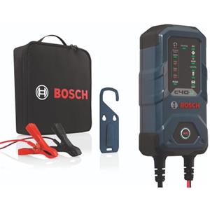 Bosch C40-Li Caricabatterie per auto, 6V-12V / 5A, Carica di mantenimento - Per batterie agli ioni di litio, al piombo, EFB, GEL e AGM