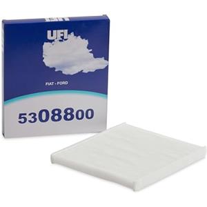 UFI Filters, Filtro Abitacolo Antipolline 53.088.00, Filtro Abitacolo per Ricambio, Adatto a Auto, Applicabile su Diversi Modelli Abarth, Fiat e Ford