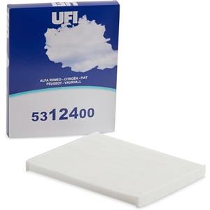 UFI Filters, Filtro Abitacolo Antipolline 53.124.00, Filtro Abitacolo per Ricambio, Adatto a Auto, Applicabile su Diversi Modelli Abarth, Alfa Romeo, Citroen, Fiat, Opel, Peugeot e Vauxhall