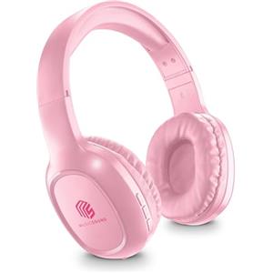 Music Sound | HEADBAND bluetooth Basic | Cuffie on ear bluetooth con archetto estendibile - PlayTime 14h - Colore Rosa