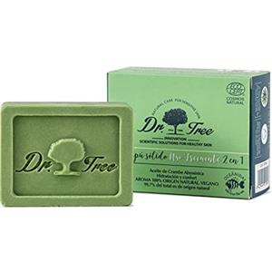 Dr. Tree Shampoo Solido 2 in 1 | Shampoo + Balsamo Uso Frequente | Idrata e Rivitalizza, Senza Solfati SLE, SLS, Parabeni, Siliconi | 99% Ingredienti Naturali | Certificati ECOCERT | 75g