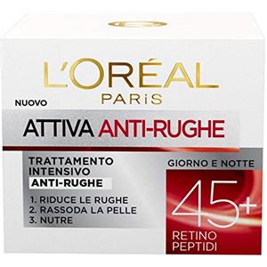 L'ORÉAL Crema Viso Donna Antirughe Intensiva Giorno, 50 ml, Confezione da 1